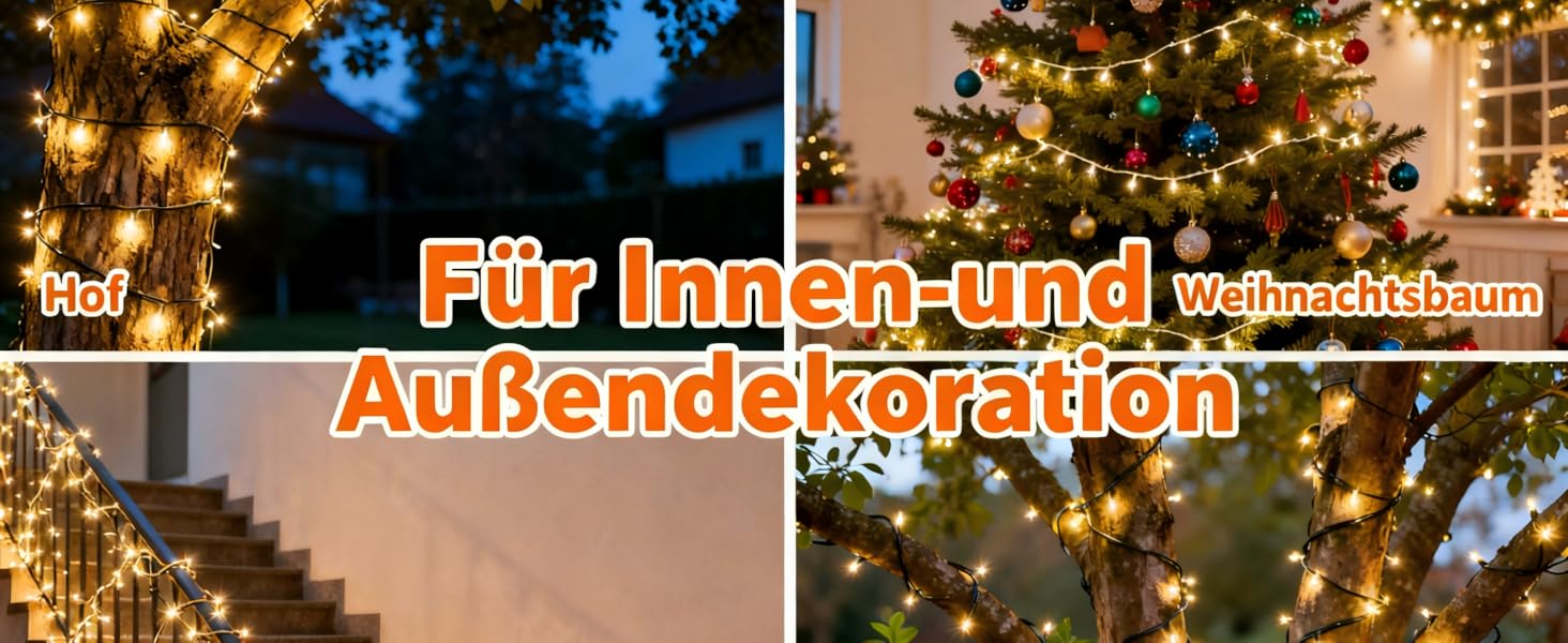 LED-гірлянда HoldOneLight 1000 LED, 20м, тепле біле світло, для декору інтер'єру, екстер'єру, саду, ялинки