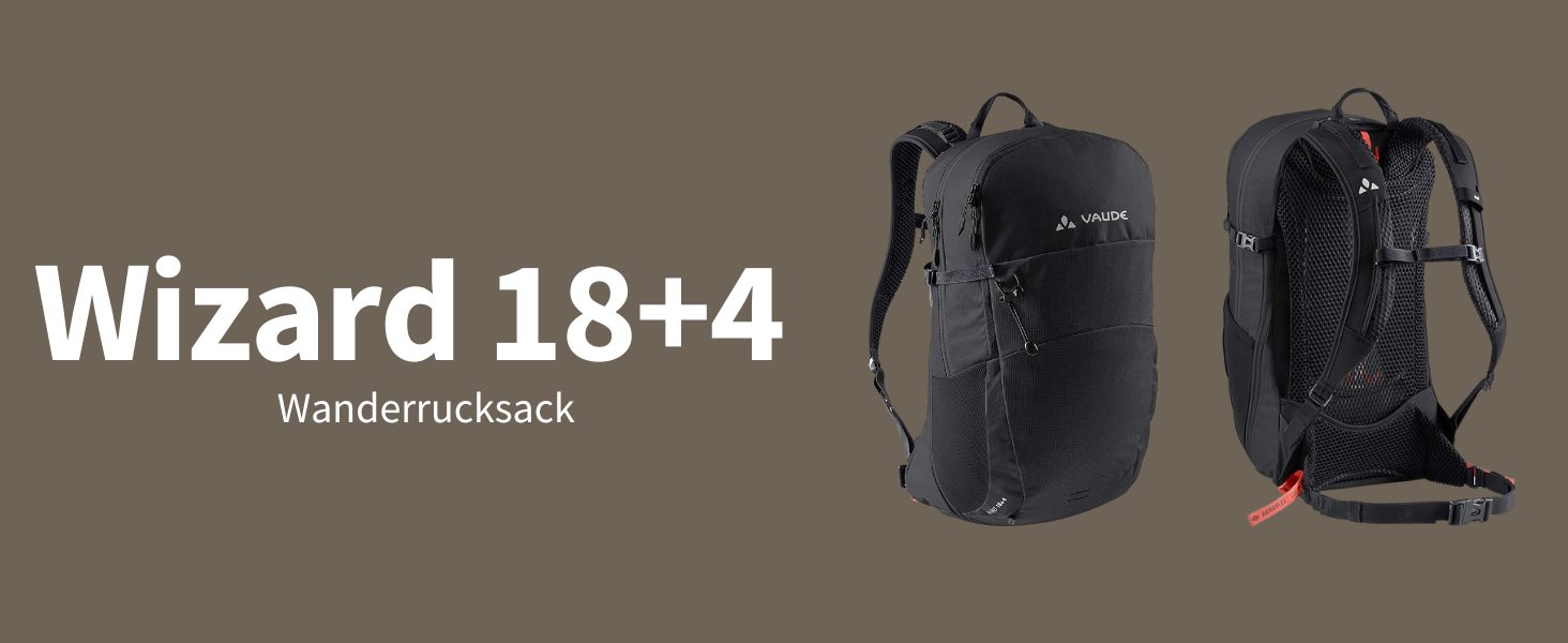 Рюкзаки VAUDE Unisex Wizard 184 20-29л One size Black/Dusty Forest