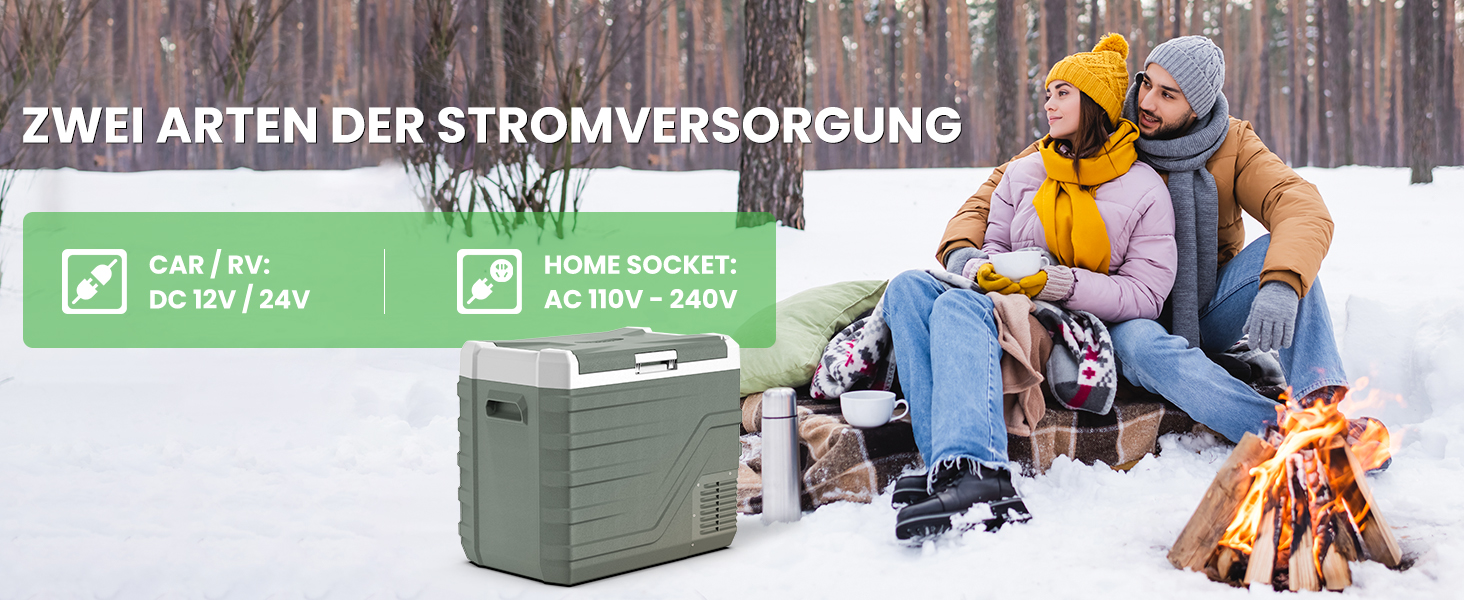 Автомобільний компресорний холодильник Alpicool 44L 12/230V для кемпінгу, риболовлі, подорожей