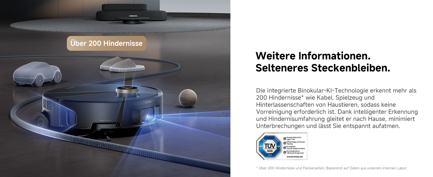 Робот-пилосос Mova Z60 Ultra Complete з вологою тканиною 28000 Па, LiftPro, перешкоди 8 см, DToF+Dual Laser+RGB/LED, AutoShield для килимів, MaxiReach моп & щітка, чорний