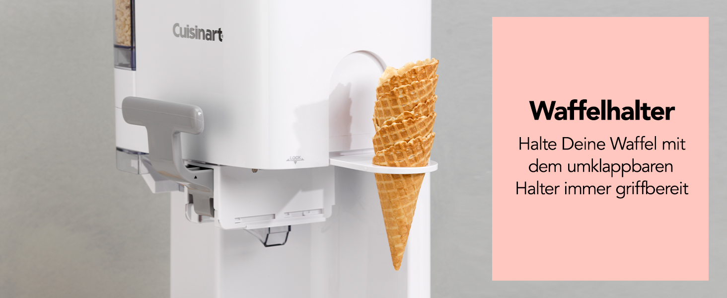Морозивниця Cuisinart ICE48U для м'якого морозива, джелато, сорбету, безмолочного морозива та замороженого йогурту з автоматичним диспенсером топінгів, 1,42 л, 6 порцій, швидке приготування за 20 хвилин, легке очищення