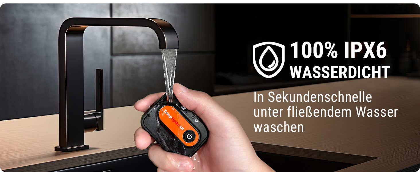 ThermoPro TempSpike Бездротовий термометр для гриля з радіусом 300м, цифровий, з двома зондами, для приготування м'яса, BBQ, рідини та кухні. Можливість посилення сигналу до 600м.