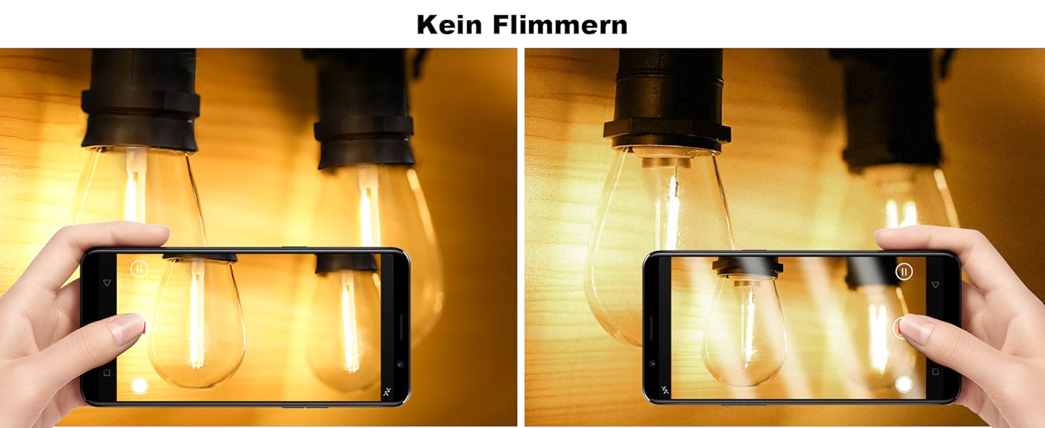 BRIMAX LED гірлянда для вулиці, 30м, 220-240V, IP44, 46+4 лампочки G40 E12 1W, 2200K, розширювана, для кемпінгу, ярмарку, саду, вечірки