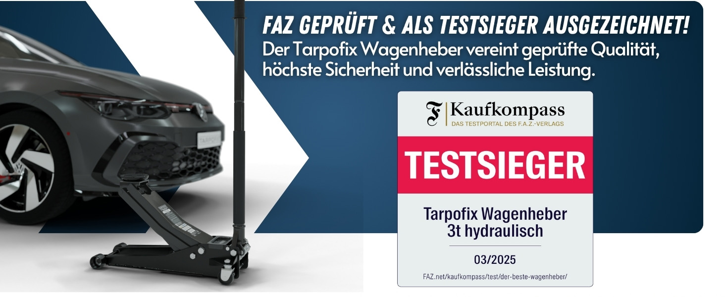 Гідравлічний домкрат Tarpofix 3т (85-475 мм) для позашляховиків та легкових авто | Низькопрофільний домкрат з подвійним циліндром