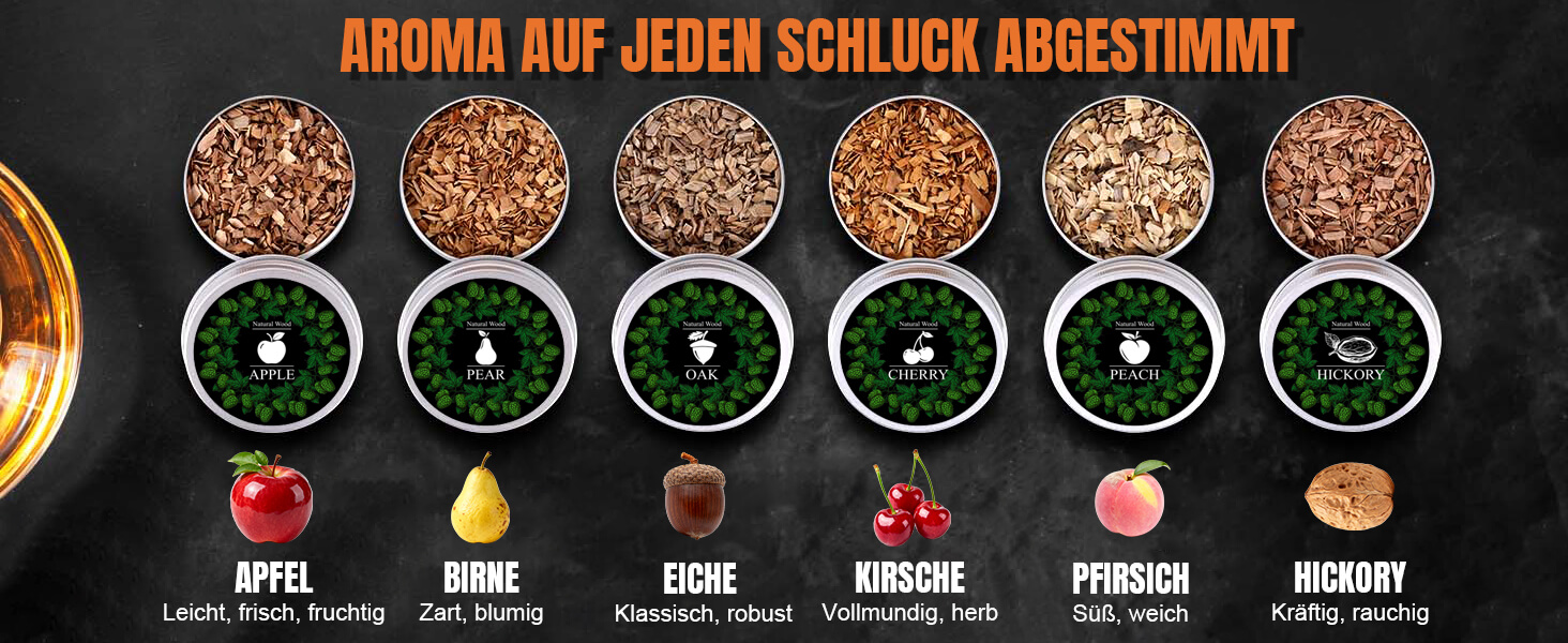 Набір для копчення віскі Cocktail Zubehör - Набір подарунків для чоловіків, віскі, коктейлі, день народження, батько, хлопець