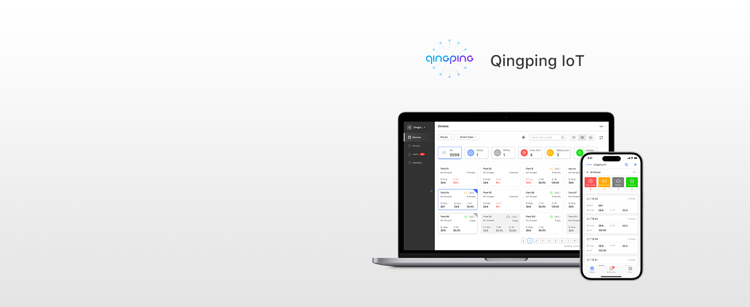 Qingping Датчик CO2, термометр та гігрометр з дистанційним моніторингом через Qingping IoT, для різних сценаріїв, з швидкою системою оповіщення