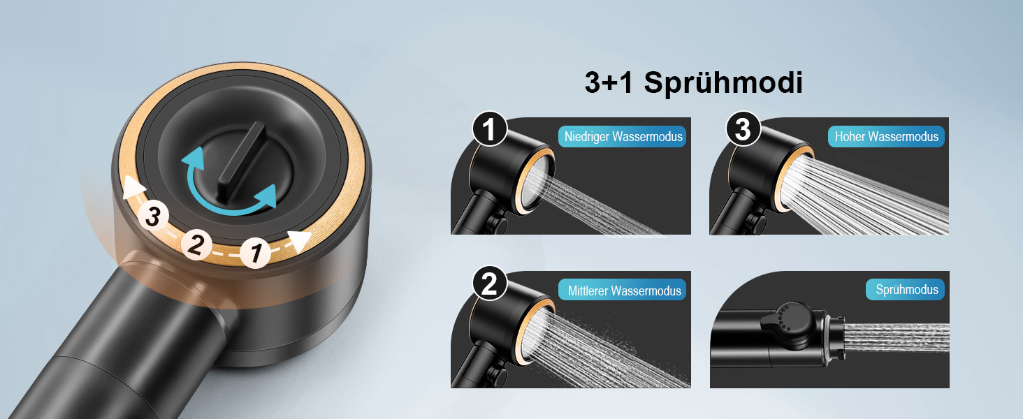 Портативна душ для кемпінгу AUTOPkio з акумулятором 8000mAh, насосом та дисплеєм, IPX8, чорний