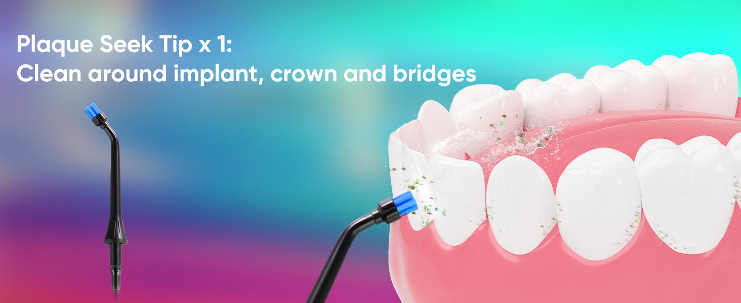 MySmile LP221: Бездротовий ірigator для зубів з UVC стерилізацією, 335 мл, OLED-дисплей, 4 режими, 8 насадок, для дому та подорожей, чорний