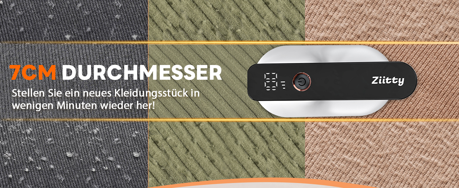 Електричний видальник ворсу Ziitty: 3 режими, 6 лез, для різних тканин. Ідеально для сім'ї