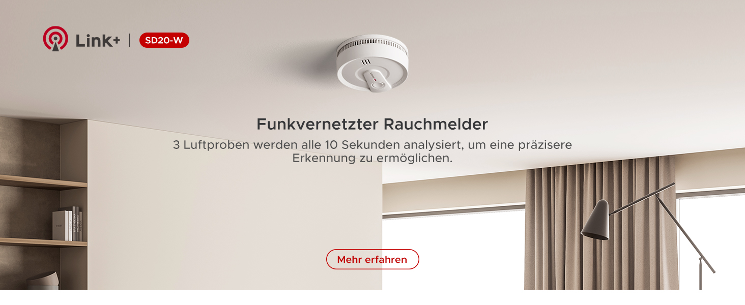 Датчик диму та монооксиду вуглецю X-Sense SC07, автономний, 10 років, з LCD-дисплеєм та кнопкою тестування, 360° моніторинг, автоматична перевірка, з можливістю радіомережі (1 шт.)