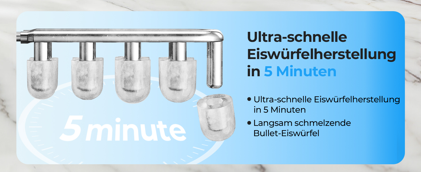 Льодогенератор Fohere портативний з ручкою, 14 кг/24 год, кулі 9 шт за 5 хв, 2 розміри, самоочищення, для дому, кухні, офісу, кемпінгу, вечірок