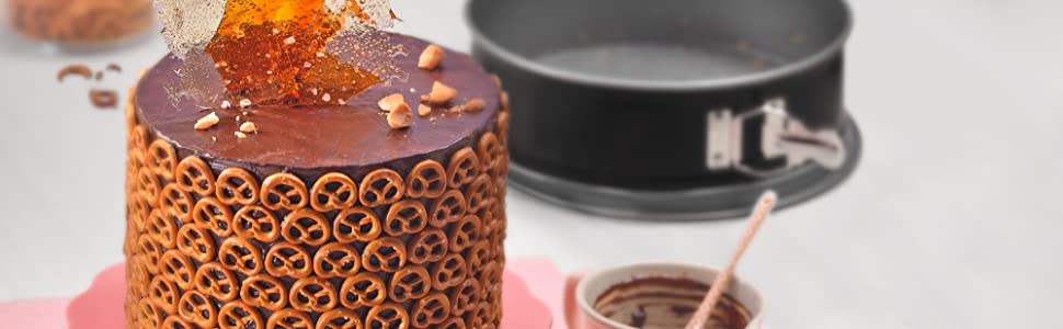 Форма для випікання Kaiser Springform з плоским дном, 26 см, кругла, з антипригарним покриттям, виймається, Classic Plus (комплект з формою 28 см)