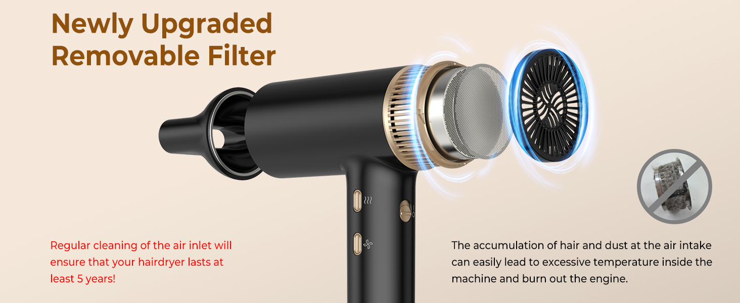 Мультистайлер для волосся 7 в 1 UKLISS Hairstyler Pro: фен, автоматична плойка, кругла щітка та вирівнювач для професійного стайлінгу, чорний