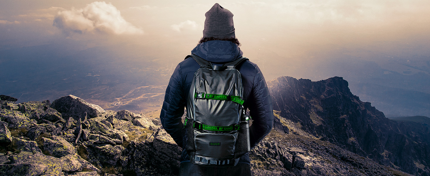 Ігровий рюкзак Razer Scout для ноутбука до 17.3 дюймів, стійкий до зносу, чорний