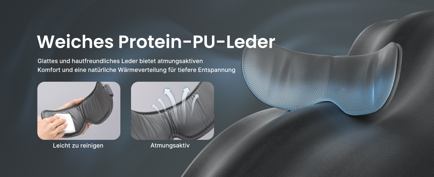 Масажер для очей RENPHO Eyeris 2 з підігрівом та вібрацією - для релаксації та покращення сну, сріблястий