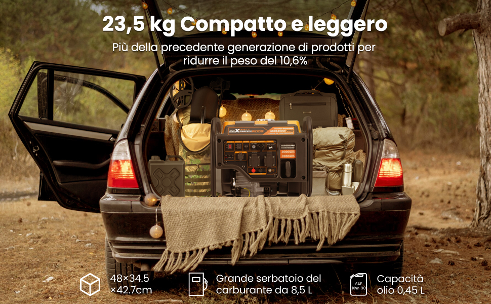 Інверторний бензиновий генератор maXpeedingrods PRO4500I 3500Вт, 4-тактний, 223сс, портативний (жовтий)