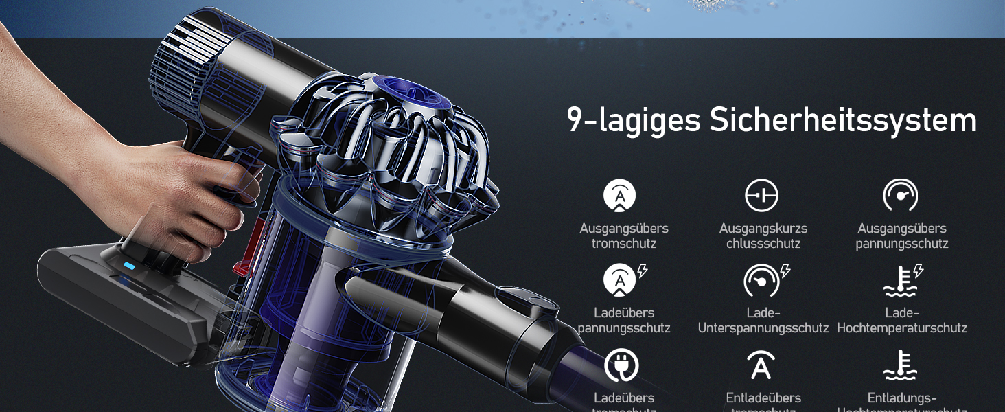 Акумулятор Keenstone V8 8000mAh для пилососа Dyson SV10 V8 (Absolute, Animal, Motorhead, Fluffy) + 3 фільтри