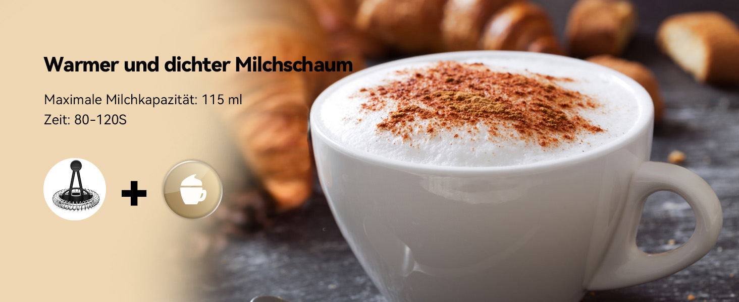 Електричний піноутворювач для молока Morpilot 4-в-1, для лате, капучино, макіато - блакитний