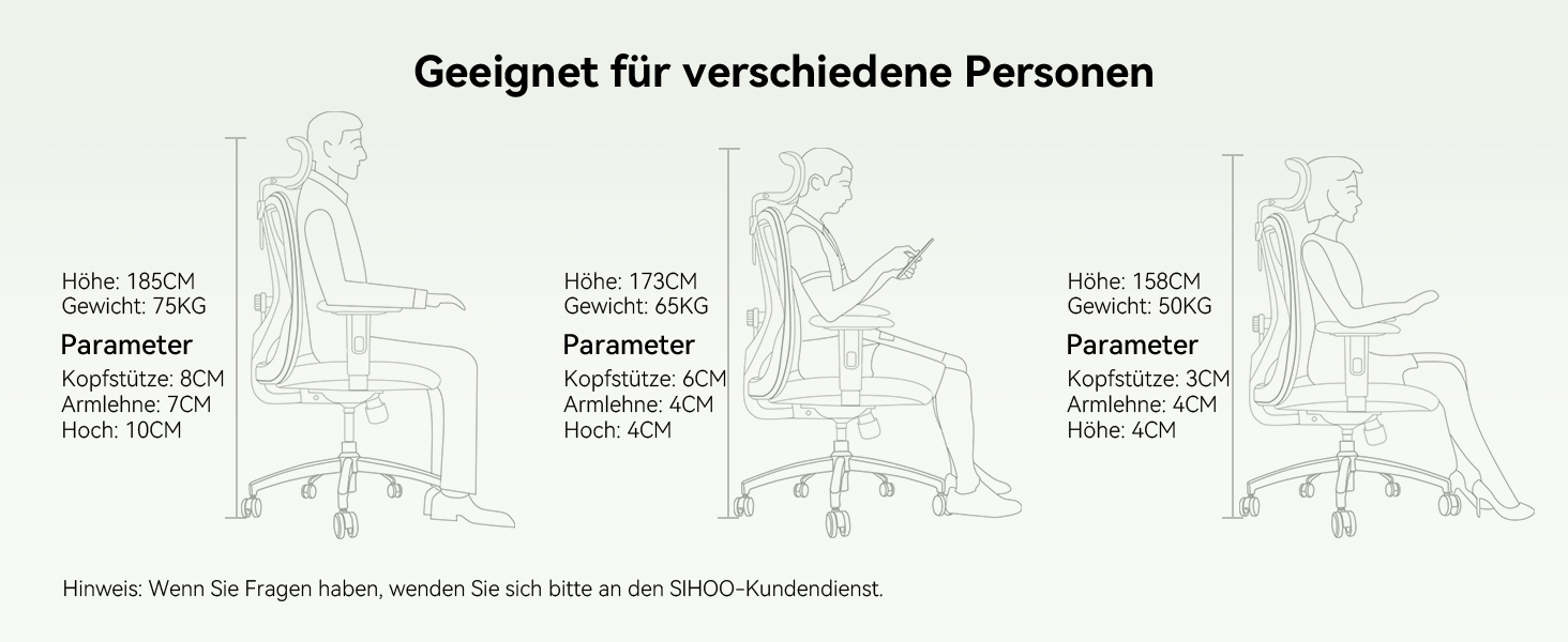 SIHOO Ергономічне крісло для офісу, обертовий стілець з регульованою поперековою підтримкою, підголовником та підлокітниками, регулюванням висоти та функцією гойдання, для здоров'я спини, до 150 кг