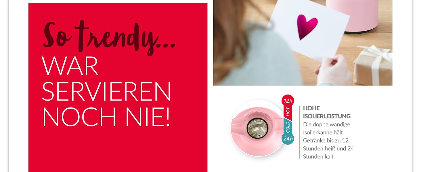 Термос Emsa Samba 1000 мл, білий прозорий, з термоізоляцією, Quick Press, 12 год гаряче, 24 год холодне