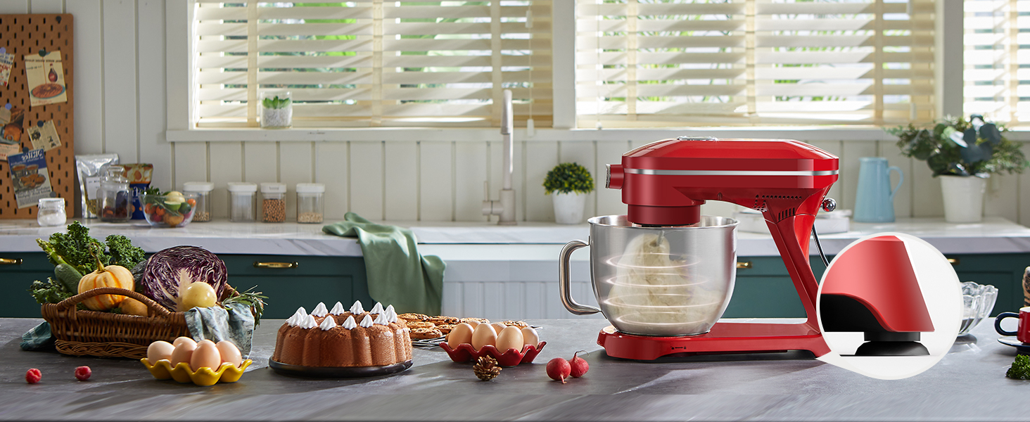 Кухонна машина Chefree M500 Profi: планетарний міксер 7л, 1800W, LED-дисплей, 10 швидкостей, 3 насадки (міксер, віночок, гак)