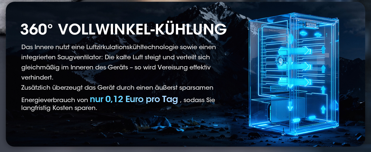Холодильник для напоїв TRIUMPHKEY 86л з кліматичною системою охолодження, No Frost, 4 полиці для 130 банок, для бару, офісу та дому - Чорний