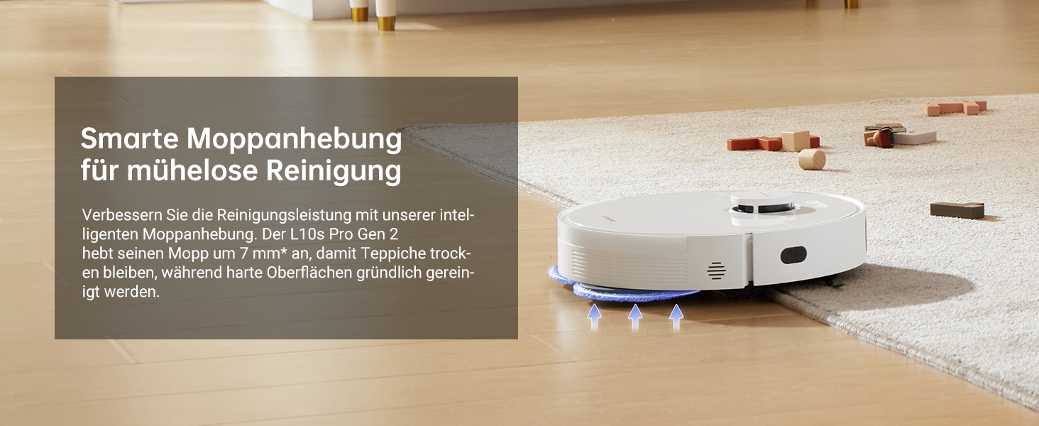 Робот-пилосос Dreame L10s Pro Gen2: потужність 13000 Па, DuoBrush для шерсті тварин, суха та волога прибирання, LDS-навігація, акумулятор 5200 мАг