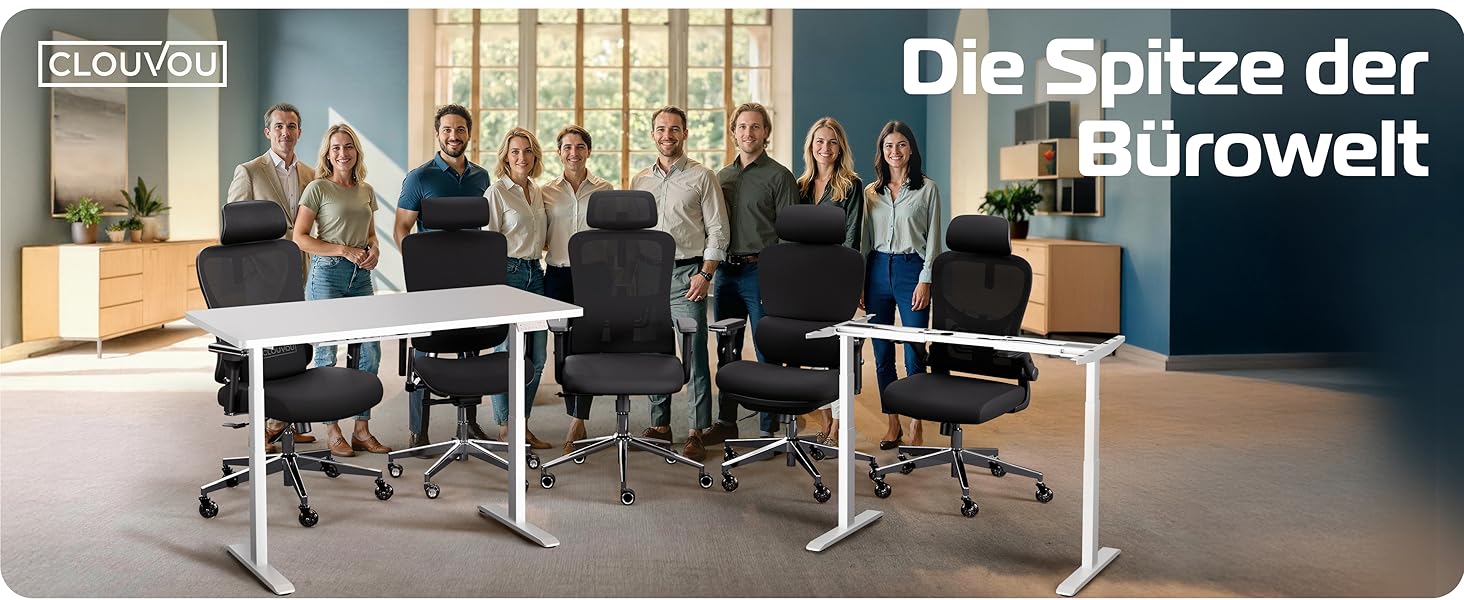 Електричний стіл CleverDesk з регулюванням висоти 160x80 см, чорна рама, біла стільниця - тестований, з пам'яттю, 2x USB, кабель-канал