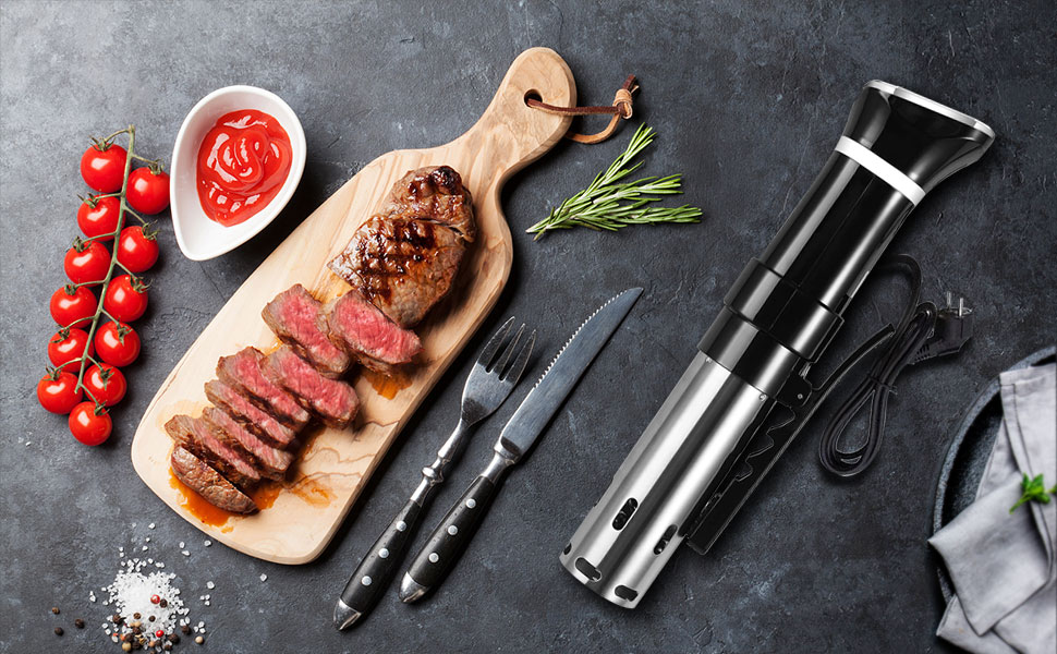 Су-від кухонний прилад TEEUCNY 1100W: точний контроль температури, LCD дисплей, нержавіюча сталь