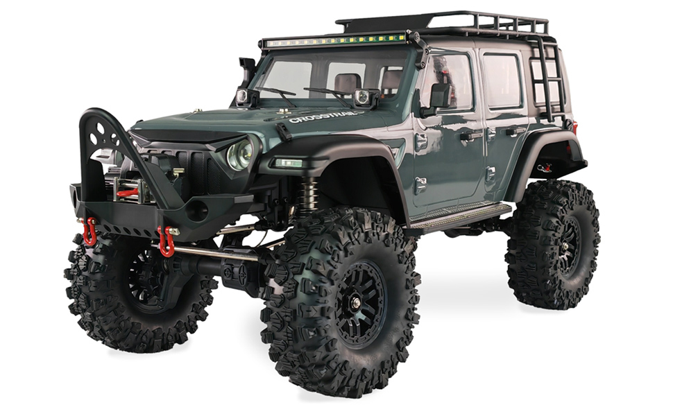 Amewi AMXRock Crosstrail Crawler 4WD 1:10 ARTR (Сірий) - Повнопривідний радіокерований кросскантри-монстр