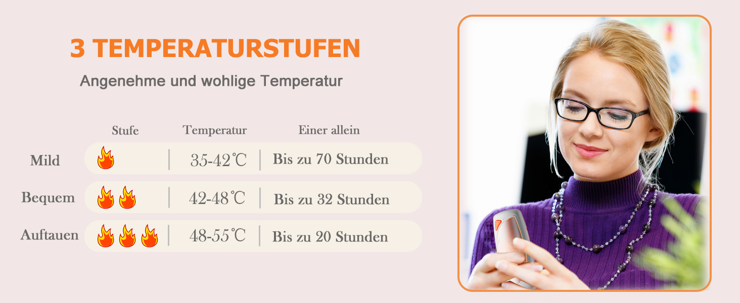 Електричні грілки для рук COTOP, набір 2 шт. з зарядним кейсом 14000 mAh, 3 режими нагріву до 56°C, для катання на лижах, кемпінгу, чорного кольору