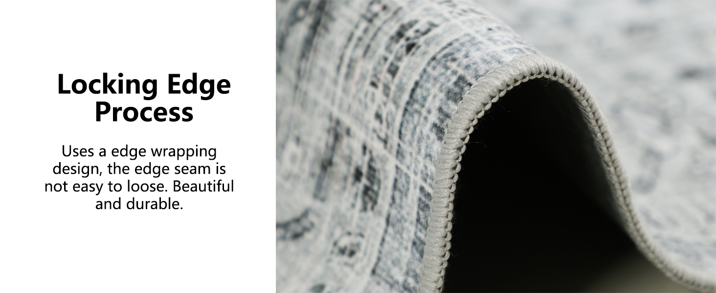 Килимок для підлоги 120x150 см під офісний стілець, для захисту твердої підлоги, Boho стиль, сірий