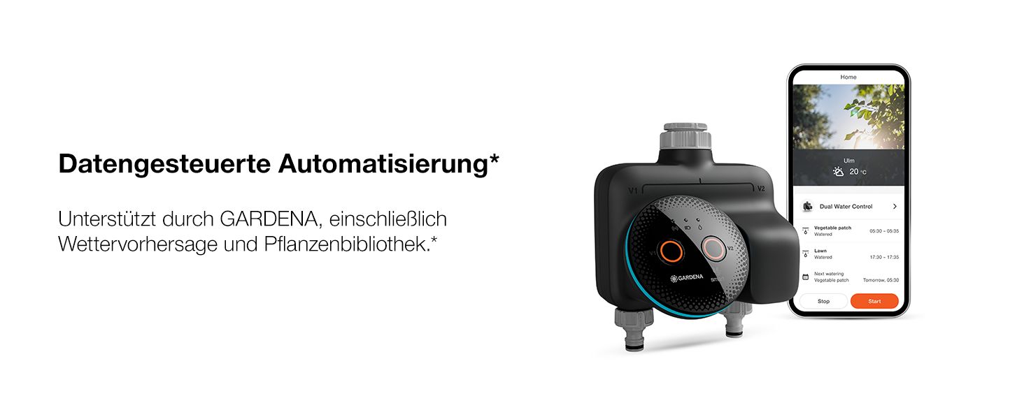 Gardena smart Water Control 19033-20: Автоматичний полив для саду, інтеграція з розумним домом, захист від заморозків