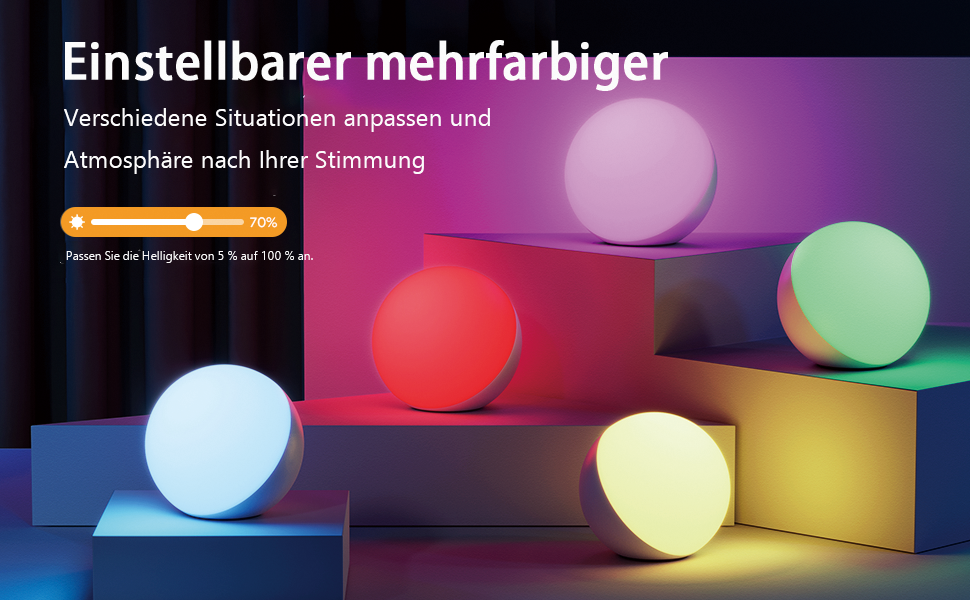 Hifree LED лампа настільна розумна, торшери з сенсорним керуванням, диммування, сумісна з Alexa та Google Assistant, Wi-Fi, нічник, настрій, безпечна для дітей