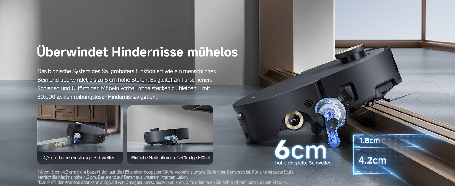 Робот-пилосос Dreame Aqua10 Roller: потужність 30000Pa, самоочищення, автоматичне випорожнення, керування голосом, чорний