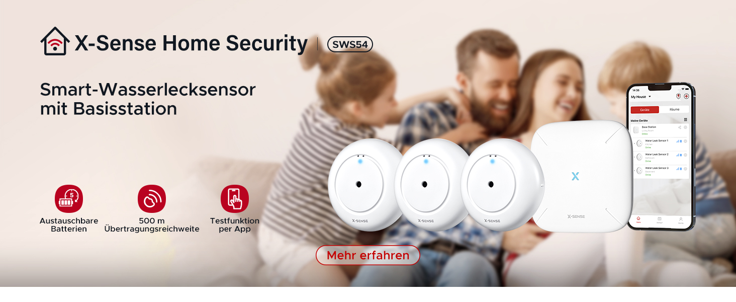 Датчик диму та монооксиду вуглецю X-Sense SC07-WX з Wi-Fi, з змінною батареєю, сумісний з додатком X-Sense Home Security, 1 шт. (набір 2 шт.)