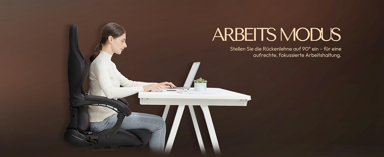 Ігровий крісло Dowinx з регульованою підніжкою, масажним поперековим валиком та офісним комфортом, до 200 кг, кут нахилу спинки 165°, чорний