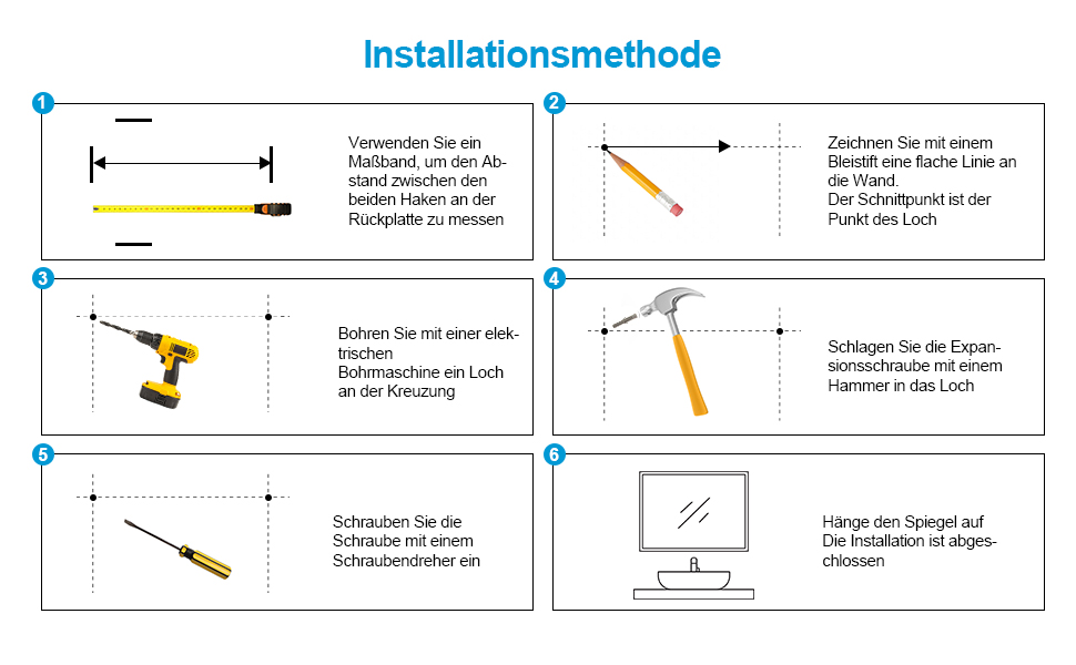 Дзеркало для ванної кімнати з підсвічуванням LED 80x60 см, тепле біле світло 3000K, монтаж вертикально/горизонтально