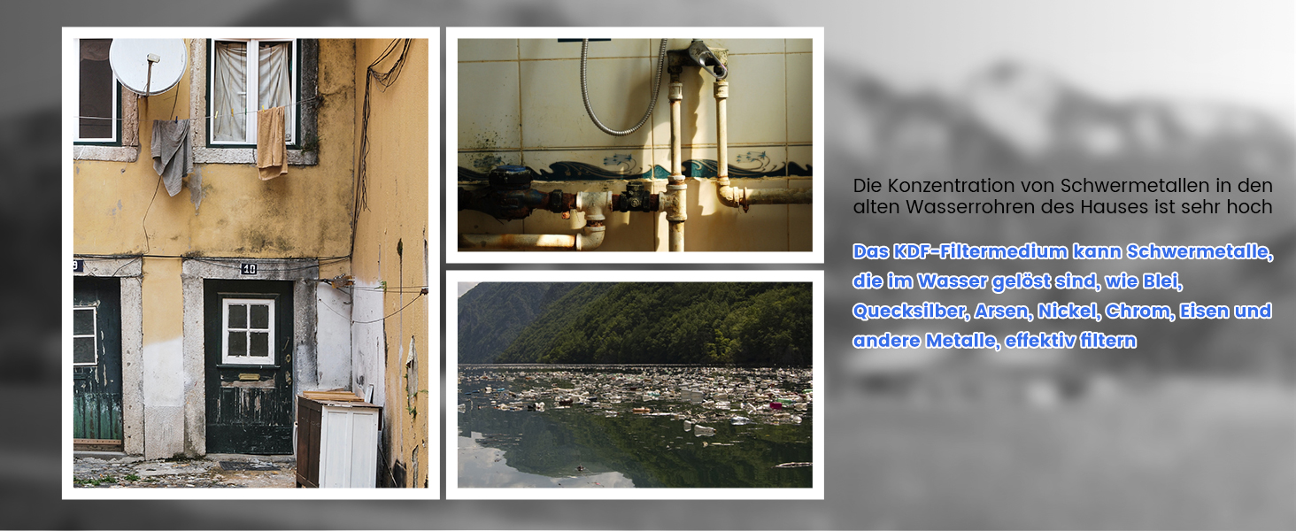 Фільтр для душу MEKO з високим тиском, ручна лійка з 15-шаровим фільтром, шланг 1,5 м, 3 режими, економія води, видаляє хлор, важку воду, важкі метали, темно-сірий