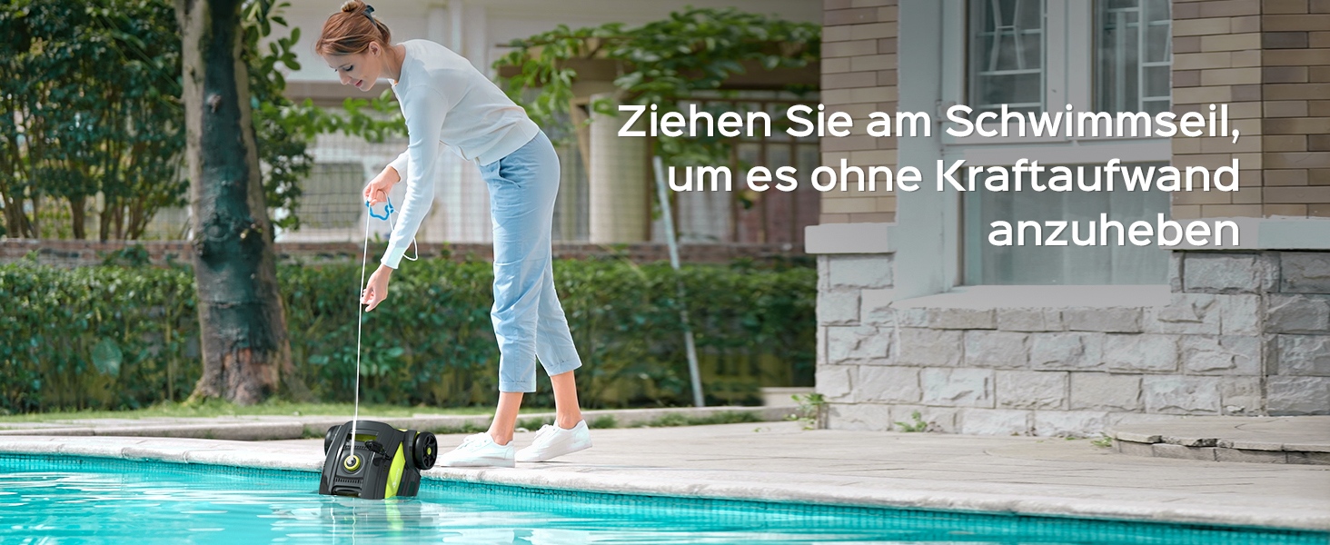 Робот-пилосос для басейну WINNY POOL CLEANER WY1103. Бездротовий, акумуляторний, час роботи 120 хв, подвійний мотор, LED-дисплей, фільтр прецизії 180μm, автоматичне паркування, для басейнів до 120 м²