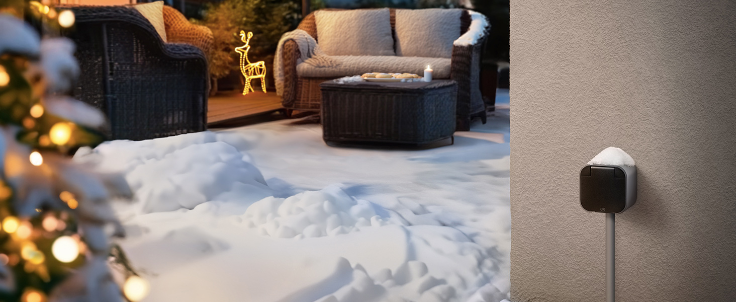 Розумна система поливу Eve Energy Outdoor (Matter) з керуванням через додаток/Siri для саду/балкону, без хаба, сумісна з розподільниками