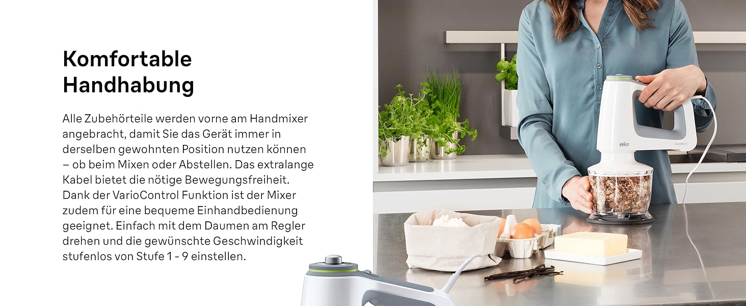 Блендер ручний Braun MultiMix 5 HM 5137 білий 750 Вт з насадками