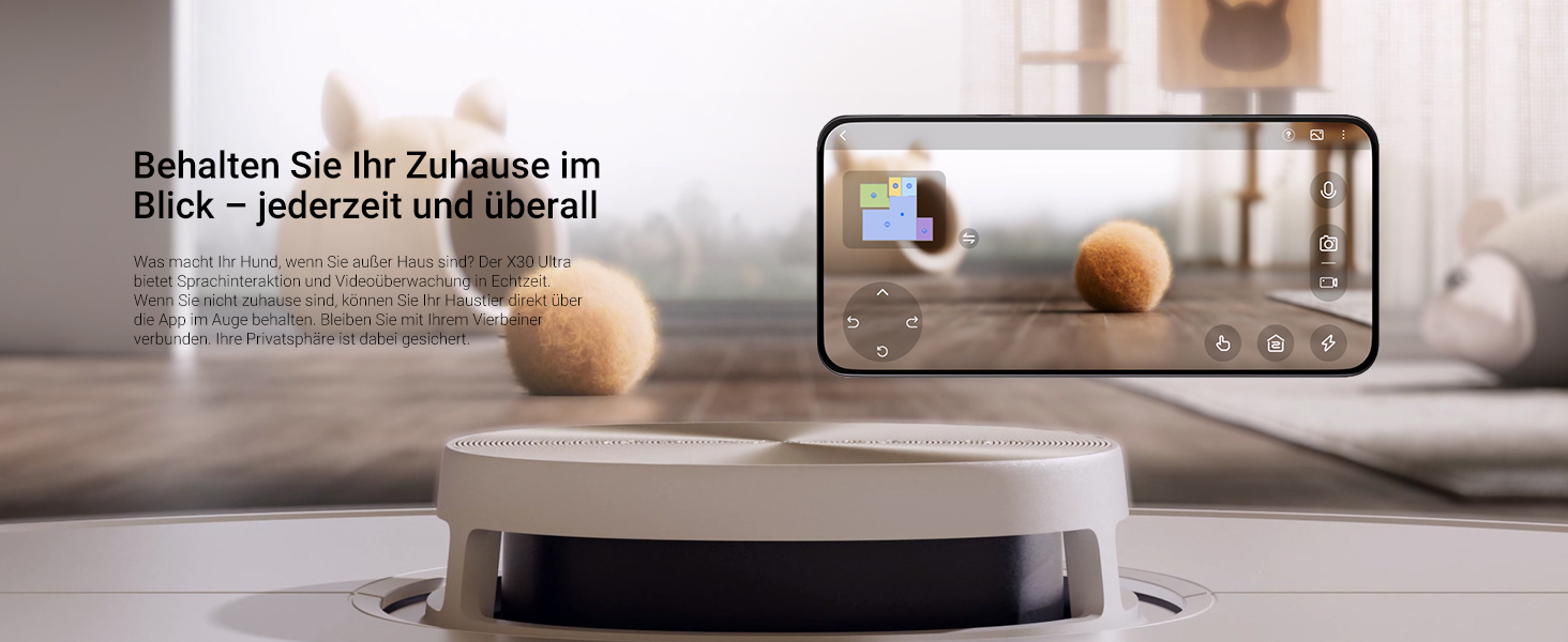 Dreame X30 Ultra: робот-пилосос та миючий робот з автоматичною очисткою, знімний миючий моп, інтелектуальна очистка килимів, потужність всмоктування 8300 Pa, білий