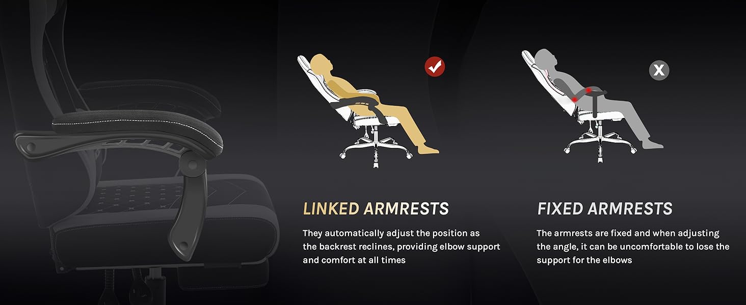 Ігровий крісло WOLTU з масажем, комп'ютерне ергономічне крісло, кишенькові пружинні подушки, поперекова масаж, підголовник, підніжка, поворотне крісло, 150 кг, Рожевий+Білий (Чорний+сірий, сітчаста тканина)