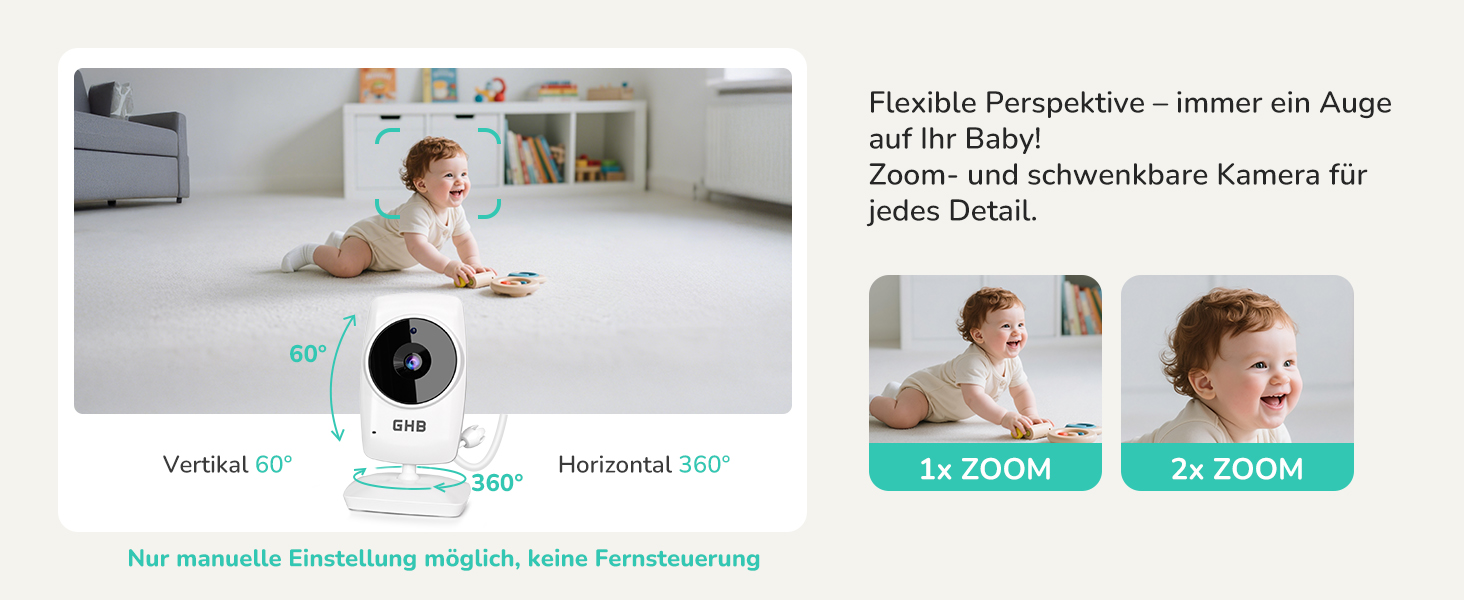 Відеоняня GHB з камерою та LCD-екраном 3.2