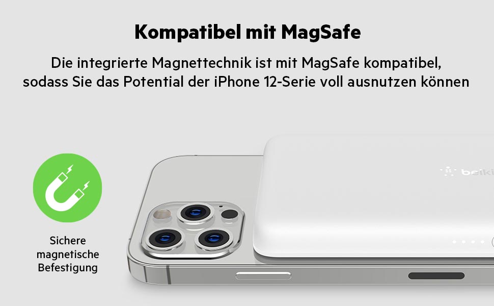 Сумісний з MagSafe, для iPhone 16, USB-C, білий, 2500 mAh