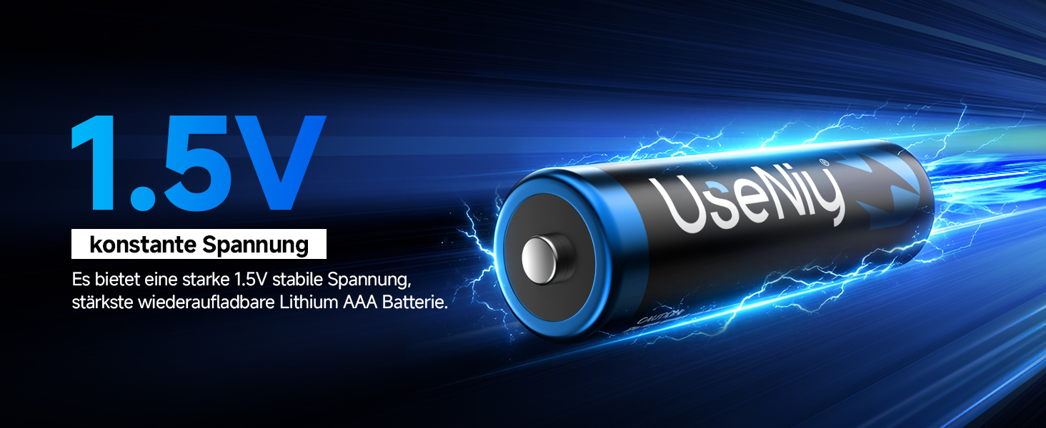 Набір акумуляторів UseNiy AA 1.5V Lithium (8 шт.) з зарядним пристроєм на 8 слотів, чорний