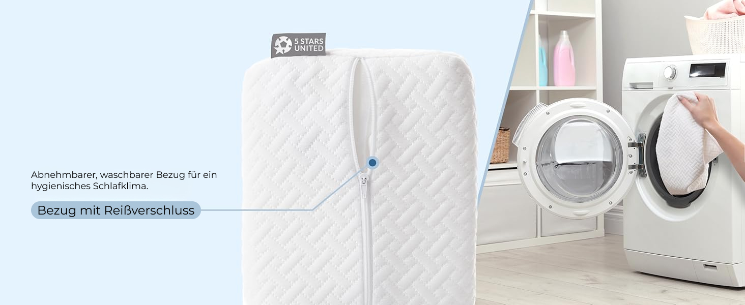 Ергономічна подушка між ніг 5 STAR UNITED з ефектом пам'яті (Memory Foam) для сну на боці, при болях у спині, стегнах та сідничному нерві, біла