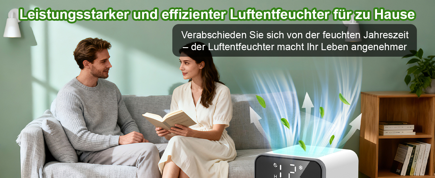 Електричний осушувач повітря 1800 мл з автоматичним відтаненням, таймером та LED-дисплеєм. Підходить для спальні, ванної кімнати та шафи. Продуктивність: 550 мл/24 год.