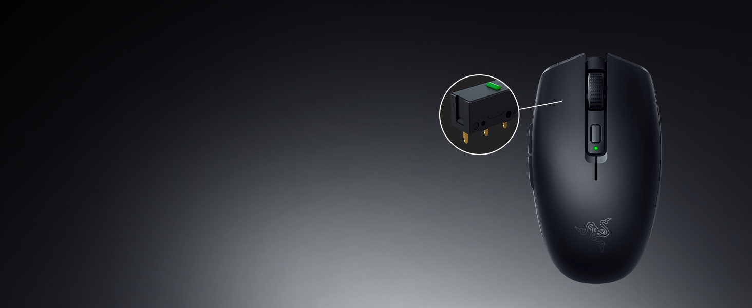 Бездротова ігрова миша Razer Orochi V2 HyperSpeed та Bluetooth, оптичний сенсор 18K DPI, вага 60 г, чорна